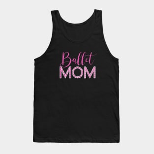 Luxe Pink Ballet Mom Tank Top